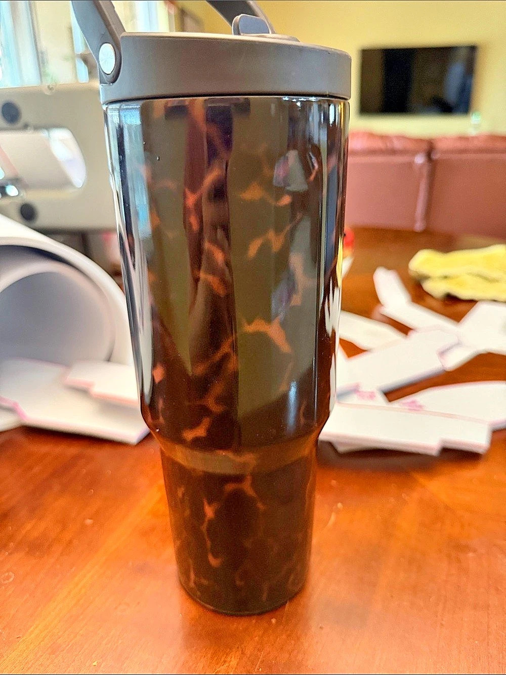HydroJug Sport 32 oz - Mocha Tortoise Tumbler